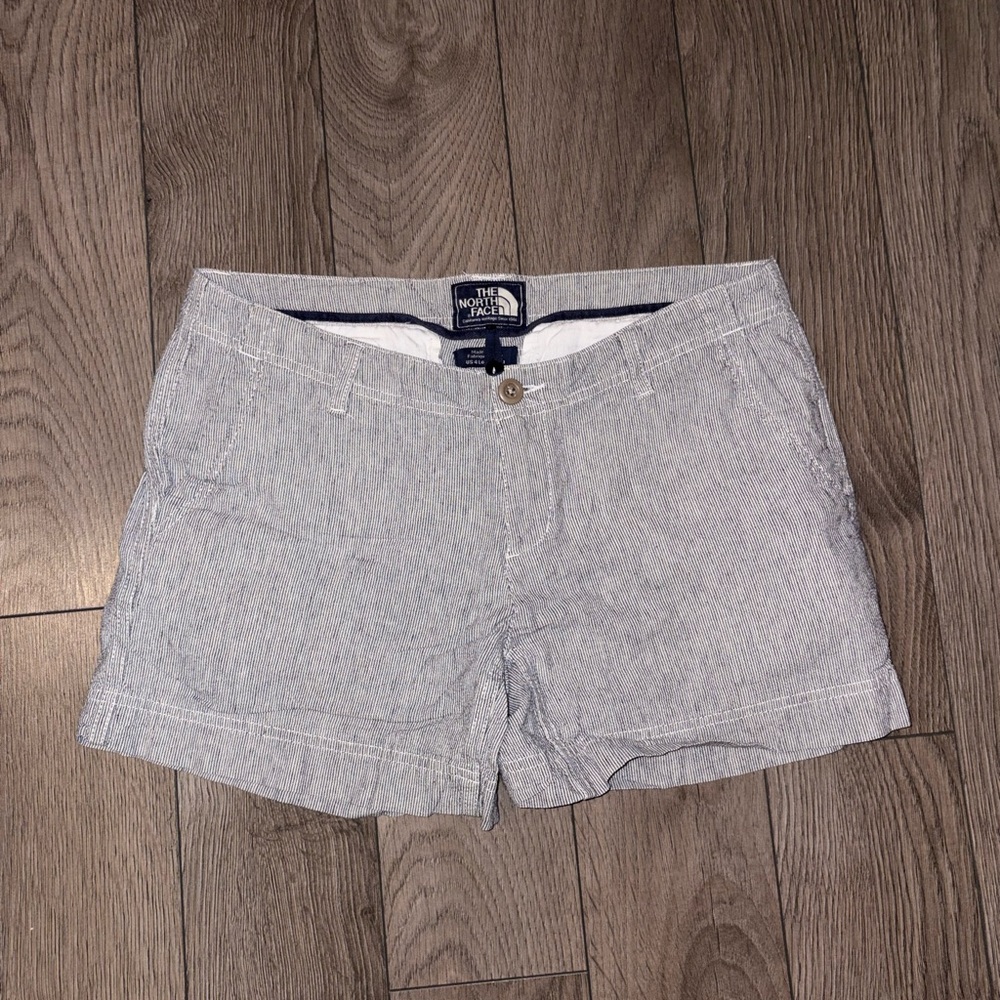 The North Face Navy and White Patterned Shorts